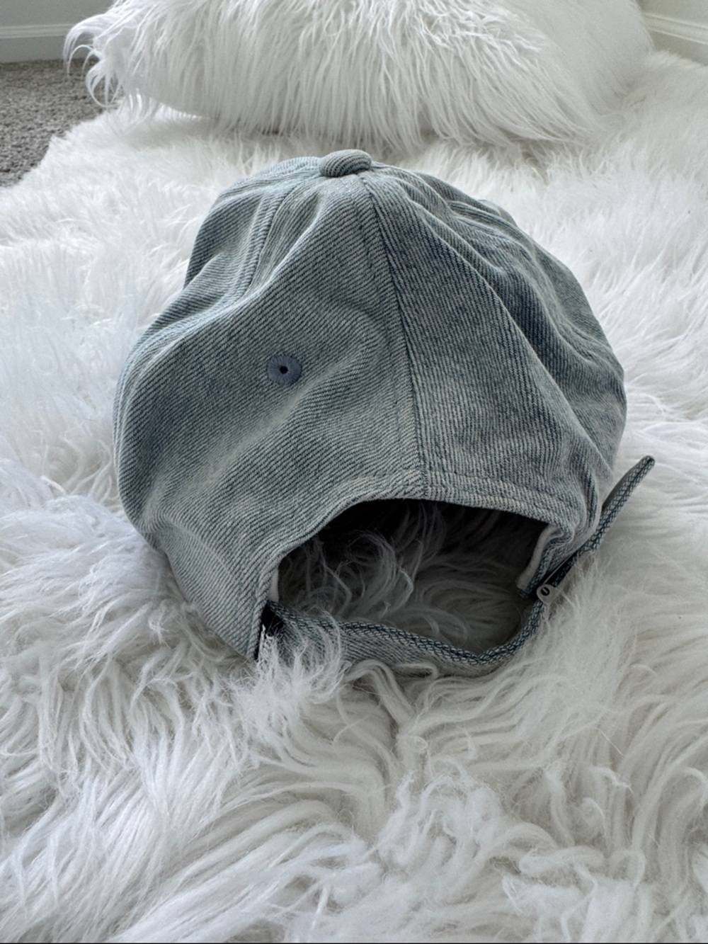 BIMBAYLOLA Light Blue Denim Baseball Cap - Picture 3 of 3